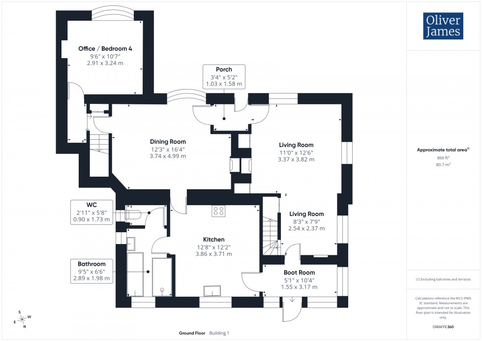 Floorplan for High Street, Catworth, PE28