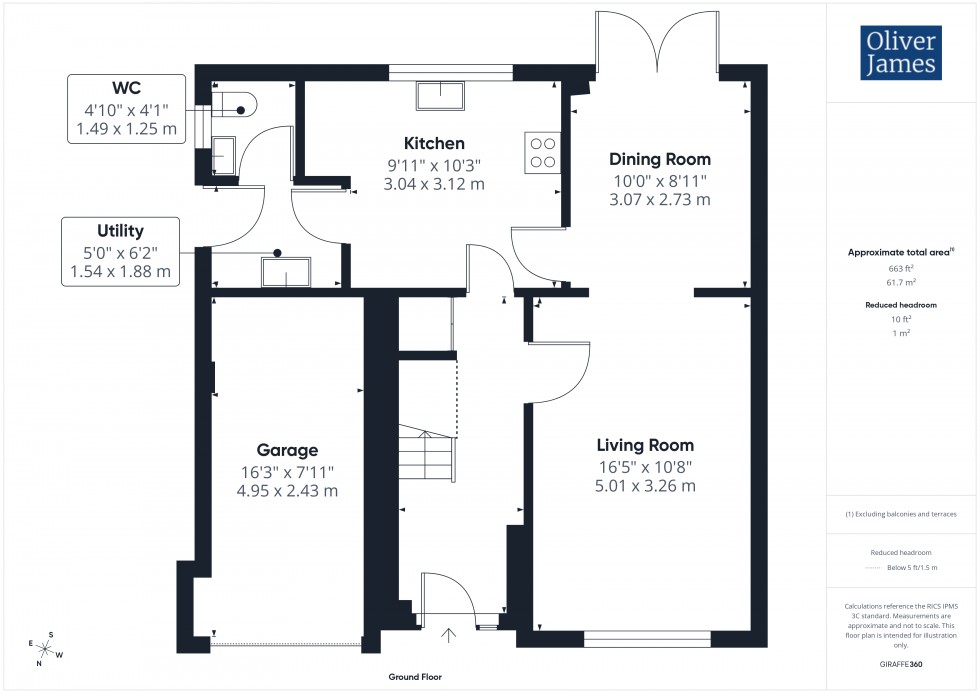 Floorplan for Sparrowhawk Way, Hartford, PE29