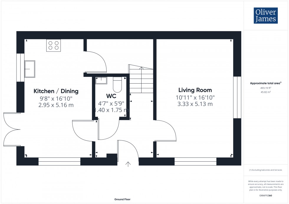 Floorplan for Woods Close, Sawtry, PE28