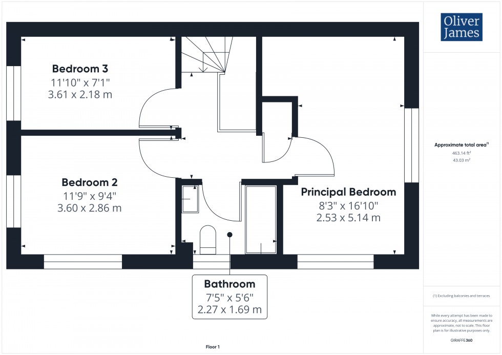 Floorplan for Woods Close, Sawtry, PE28