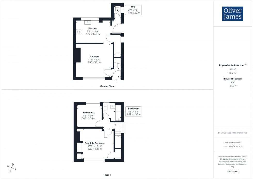 Floorplan for Jubilee Avenue, Warboys, PE28