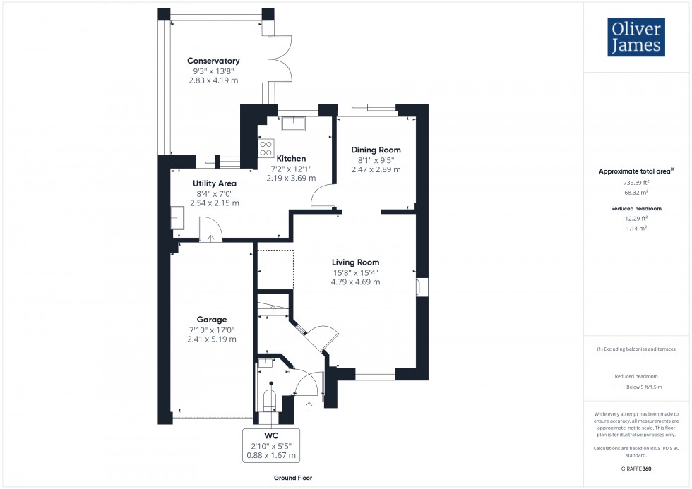 Floorplan for Goshawk Close, Hartford, PE29