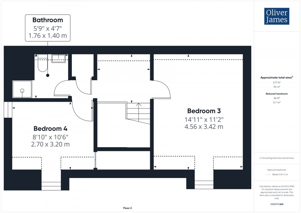 Floorplan for Cobbler Drive, Godmanchester, PE29