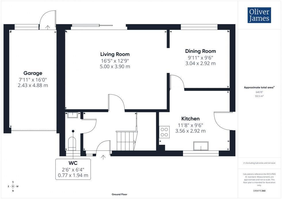 Floorplan for Elm Way, Sawtry, PE28