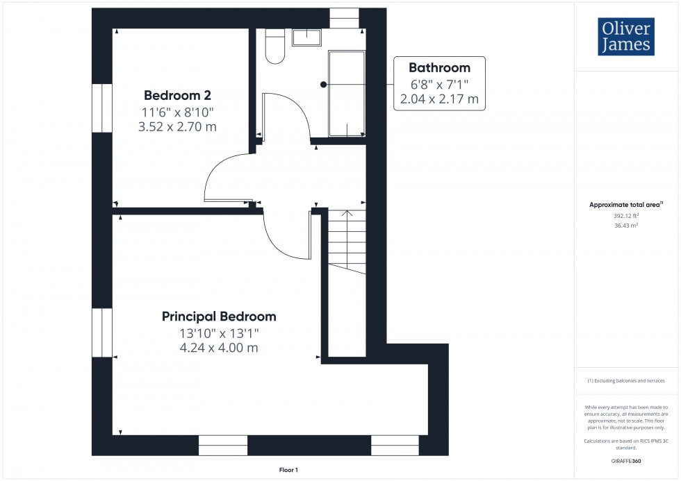 Floorplan for Hartford Road, Huntingdon, PE29