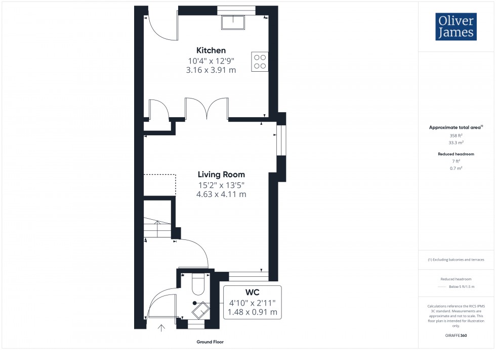 Floorplan for Beaton Crescent, Huntingdon, PE29