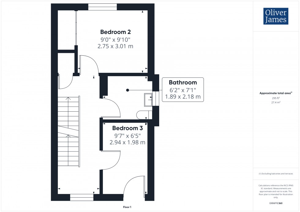 Floorplan for Beaton Crescent, Huntingdon, PE29