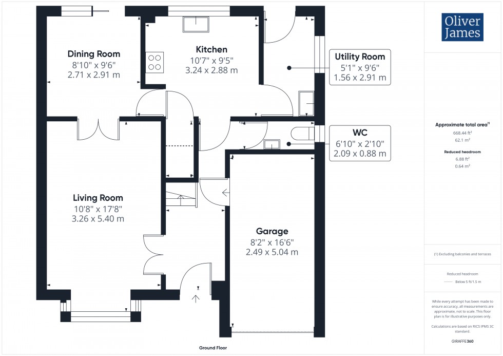 Floorplan for Wertheim Way, Huntingdon, PE29