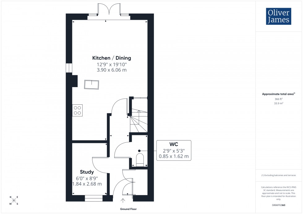 Floorplan for Cordwainer Road, Godmanchester, PE29