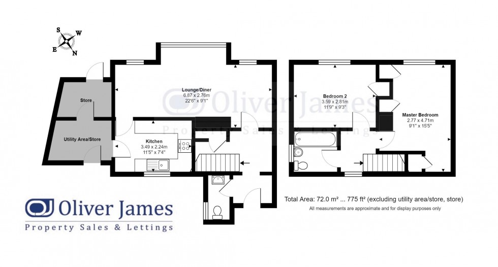 Floorplan for Norfolk Road, Wyton, Cambridgeshire.