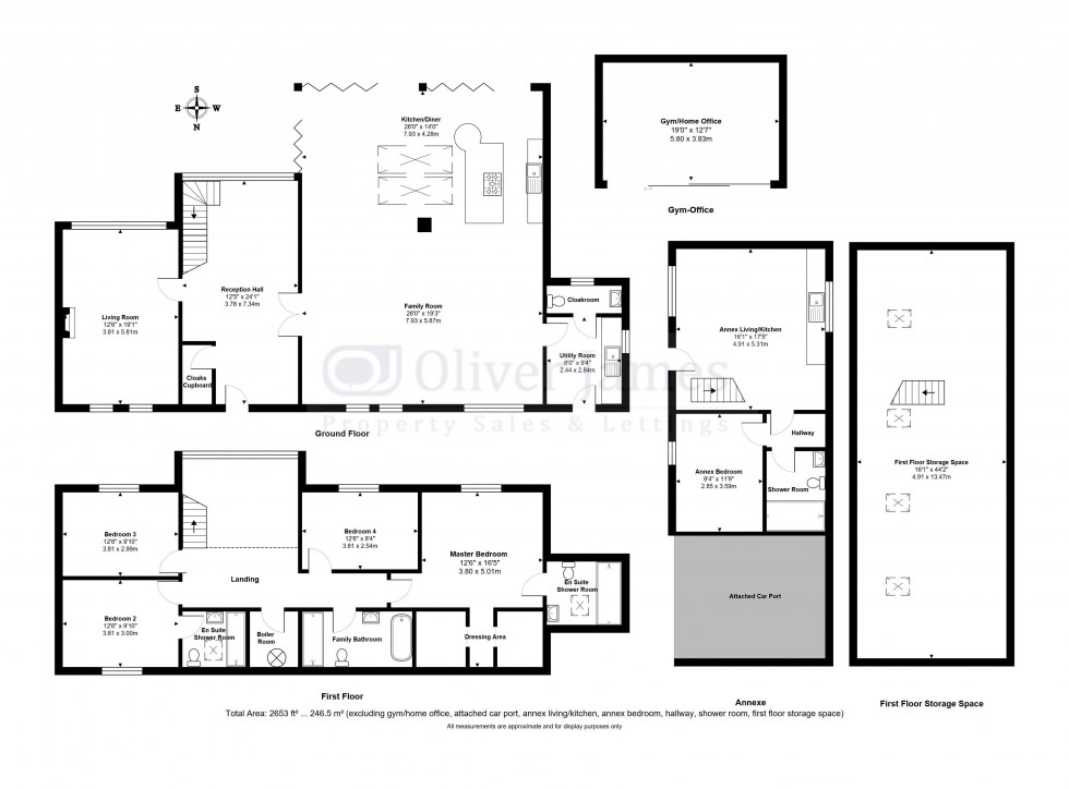 Floorplan for Bury Road, Ramsey, Huntingdon.