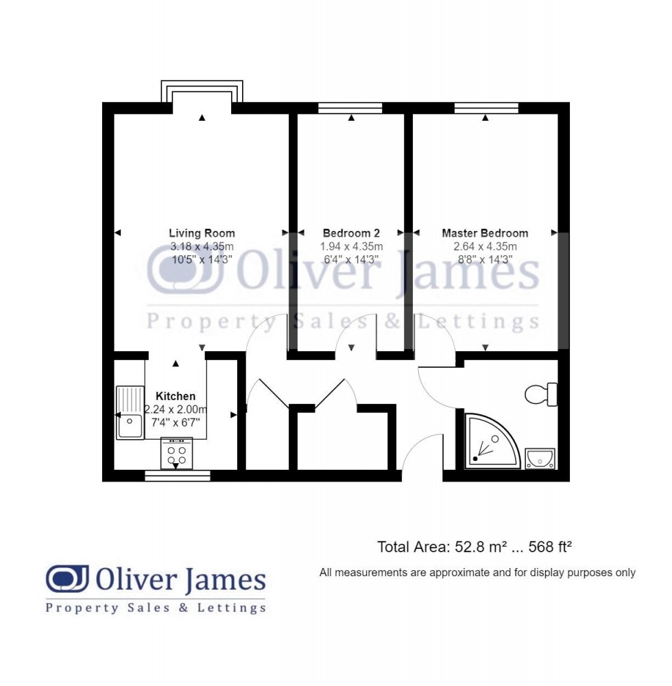 Floorplan for Millfield Court, Brampton Road, Huntingdon