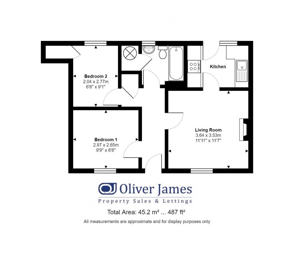 Floorplan for Roscrea Court, Huntingdon