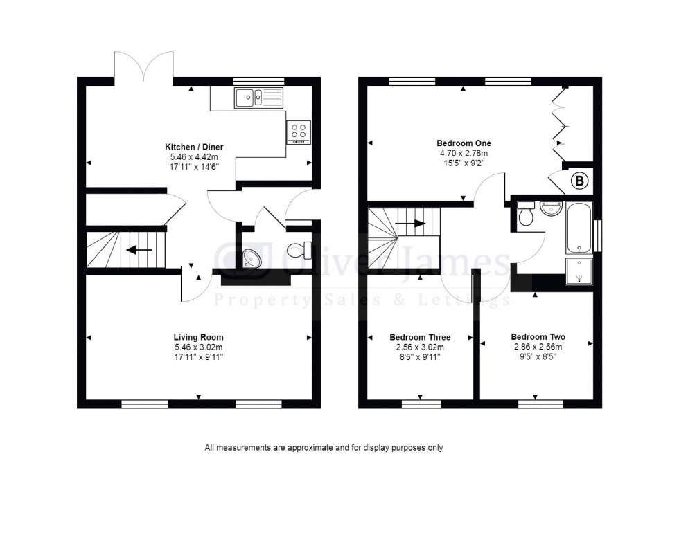 Floorplan for Falstaff Way, Hartford, Huntingdon