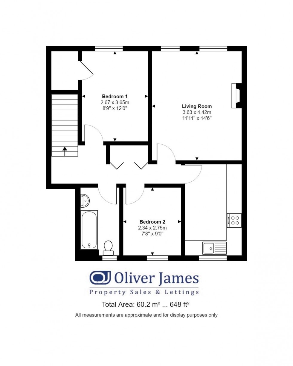 Floorplan for St. Anns Lane, Godmanchester, Huntingdon