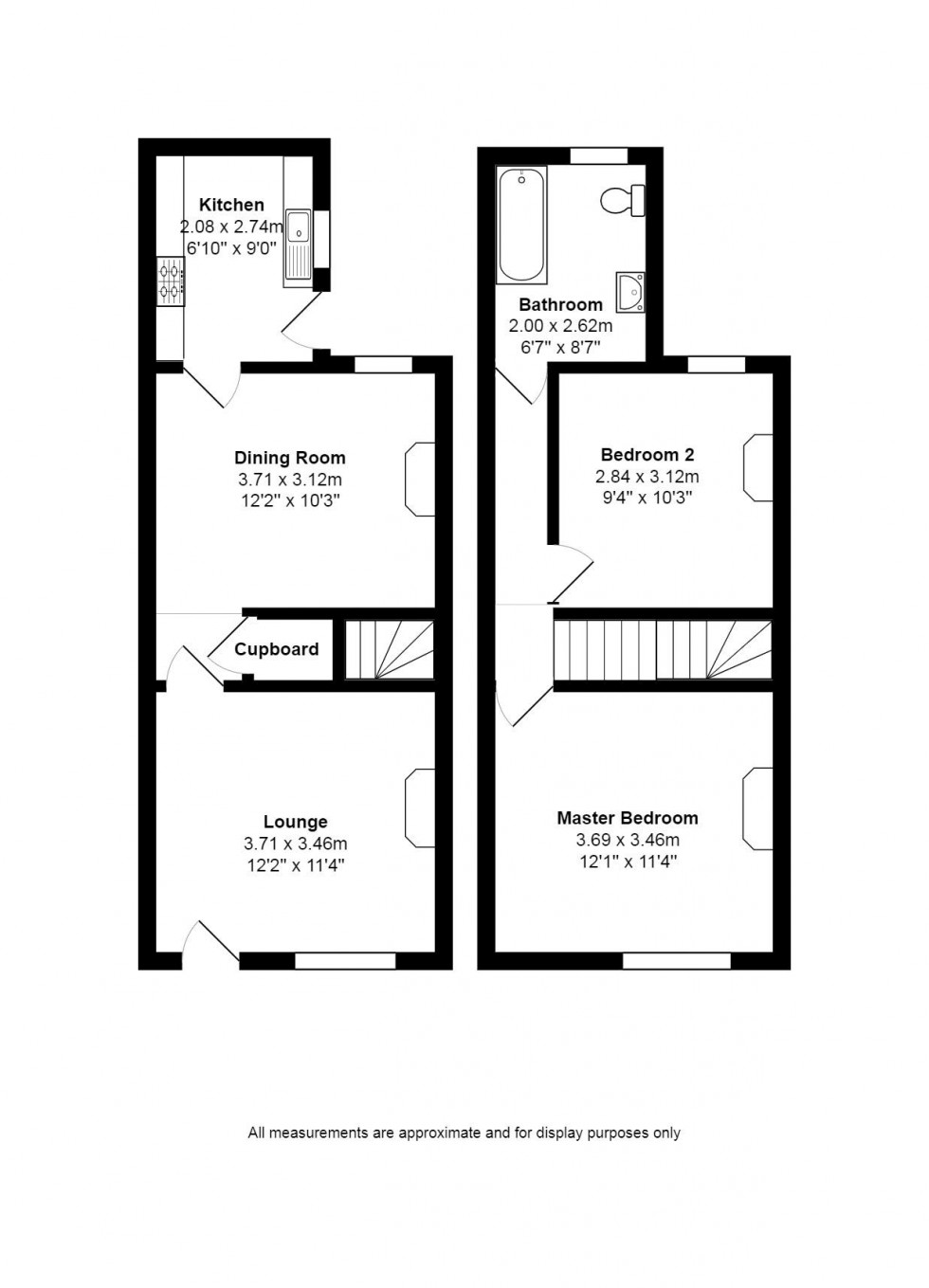 Floorplan for Ouse Walk, Huntingdon