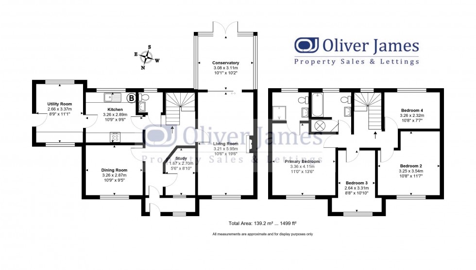 Floorplan for Sparrowhawk Way, Hartford, Huntingdon.