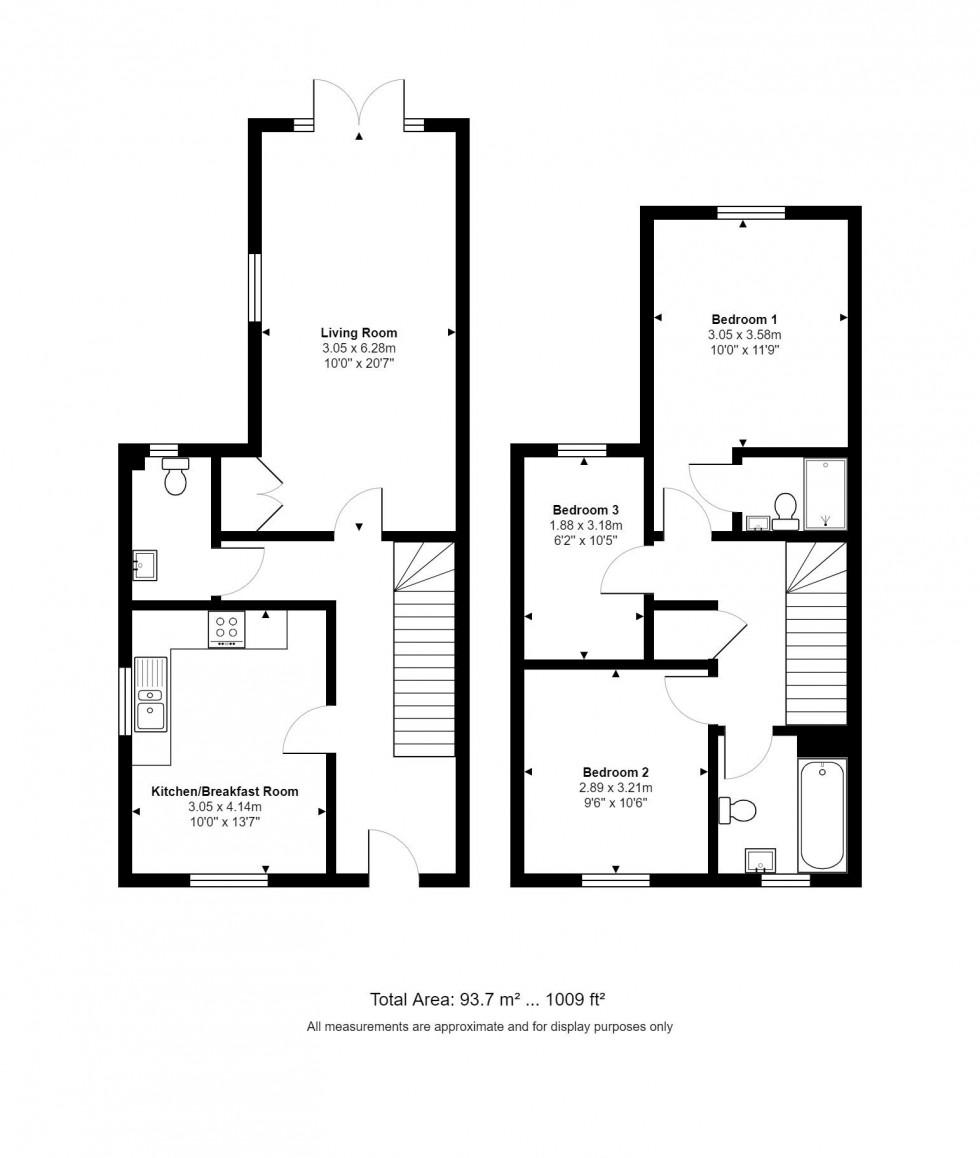 Floorplan for Blind Lane, Sawtry