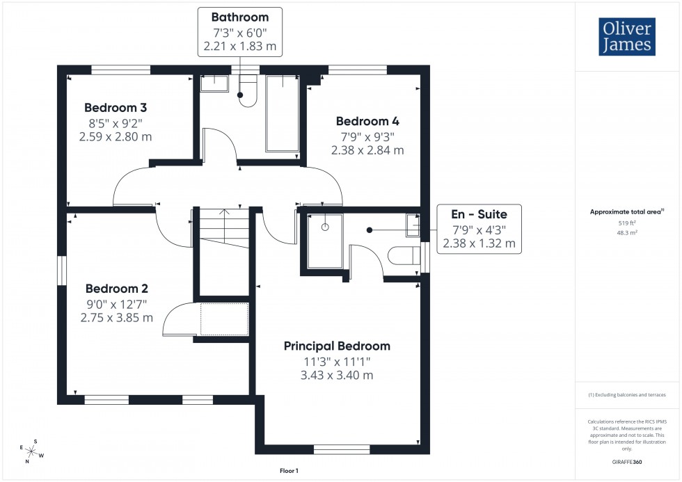 Floorplan for Senliz Road, Alconbury Weald, PE28
