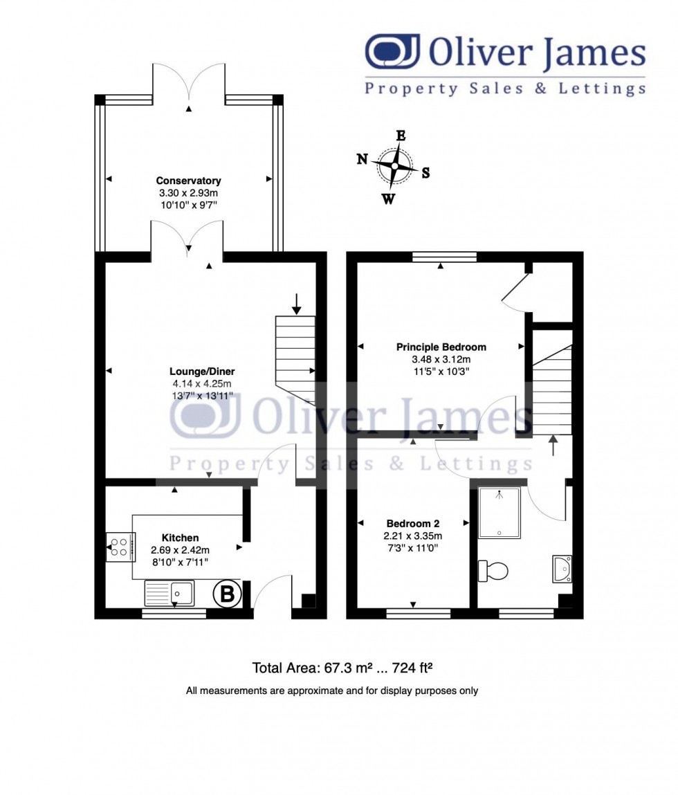 Floorplan for First Avenue, Warboys, Huntingdon.