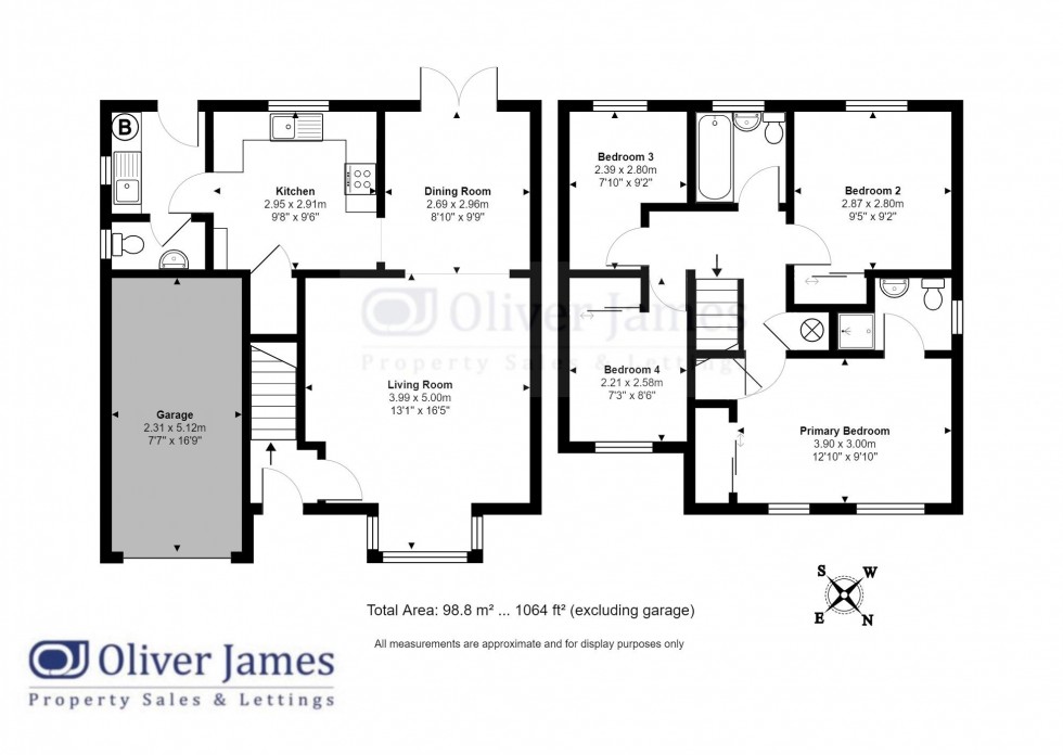 Floorplan for Lake Way, Stukeley Meadows, Huntingdon.