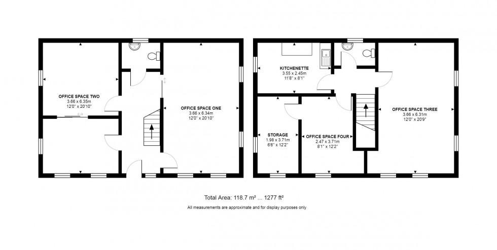 Floorplan for Stukeley Road, Huntingdon, Cambridgeshire.