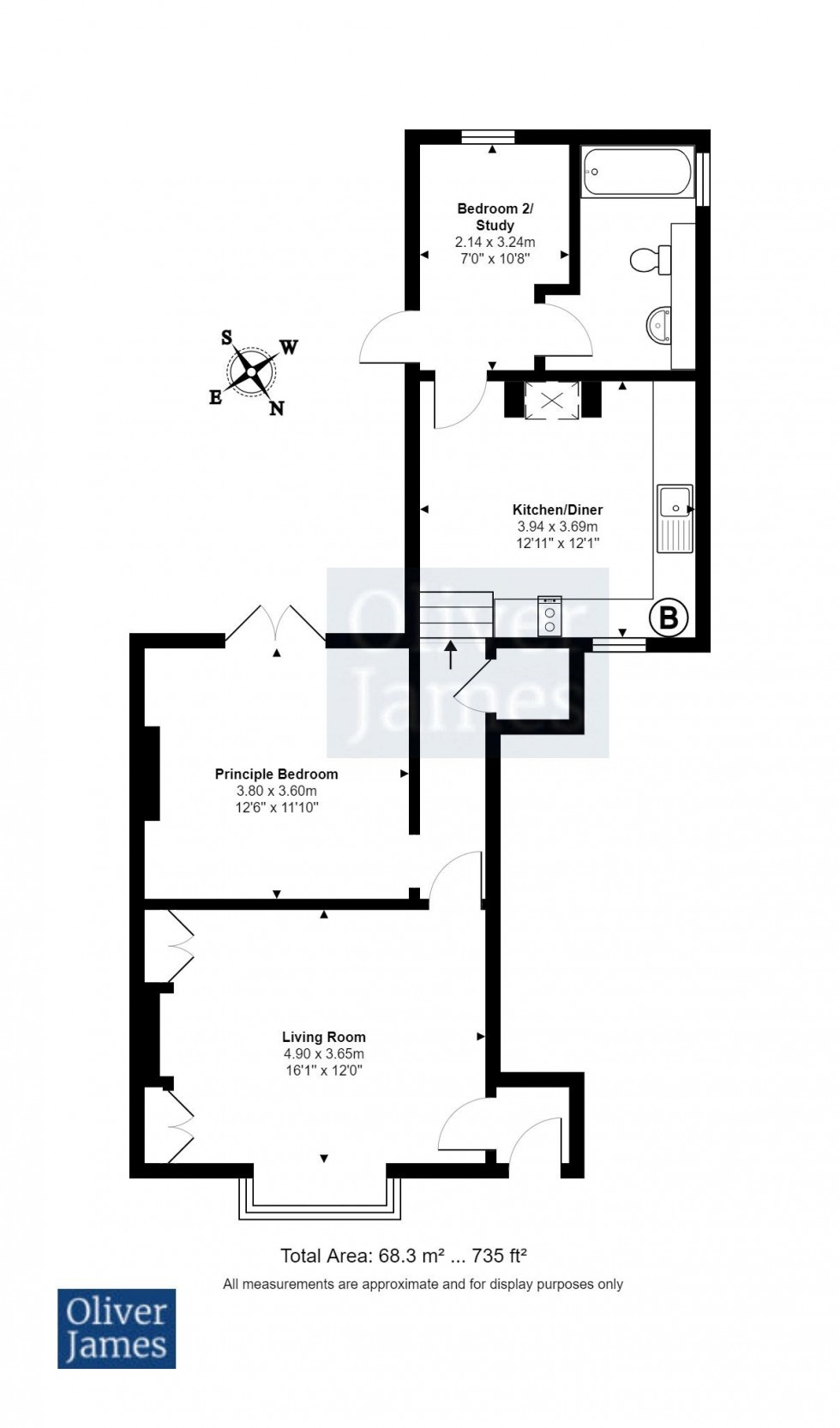 Floorplan for Ermine Street, Huntingdon, Cambridgeshire.