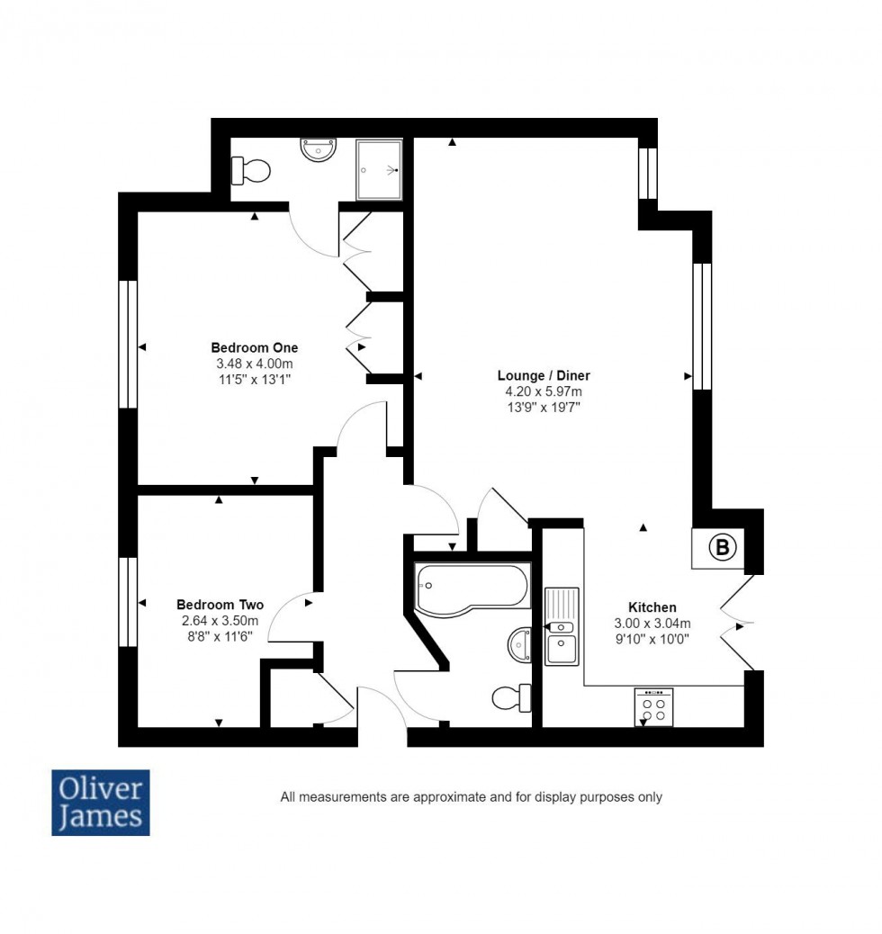 Floorplan for Temple Place, Huntingdon