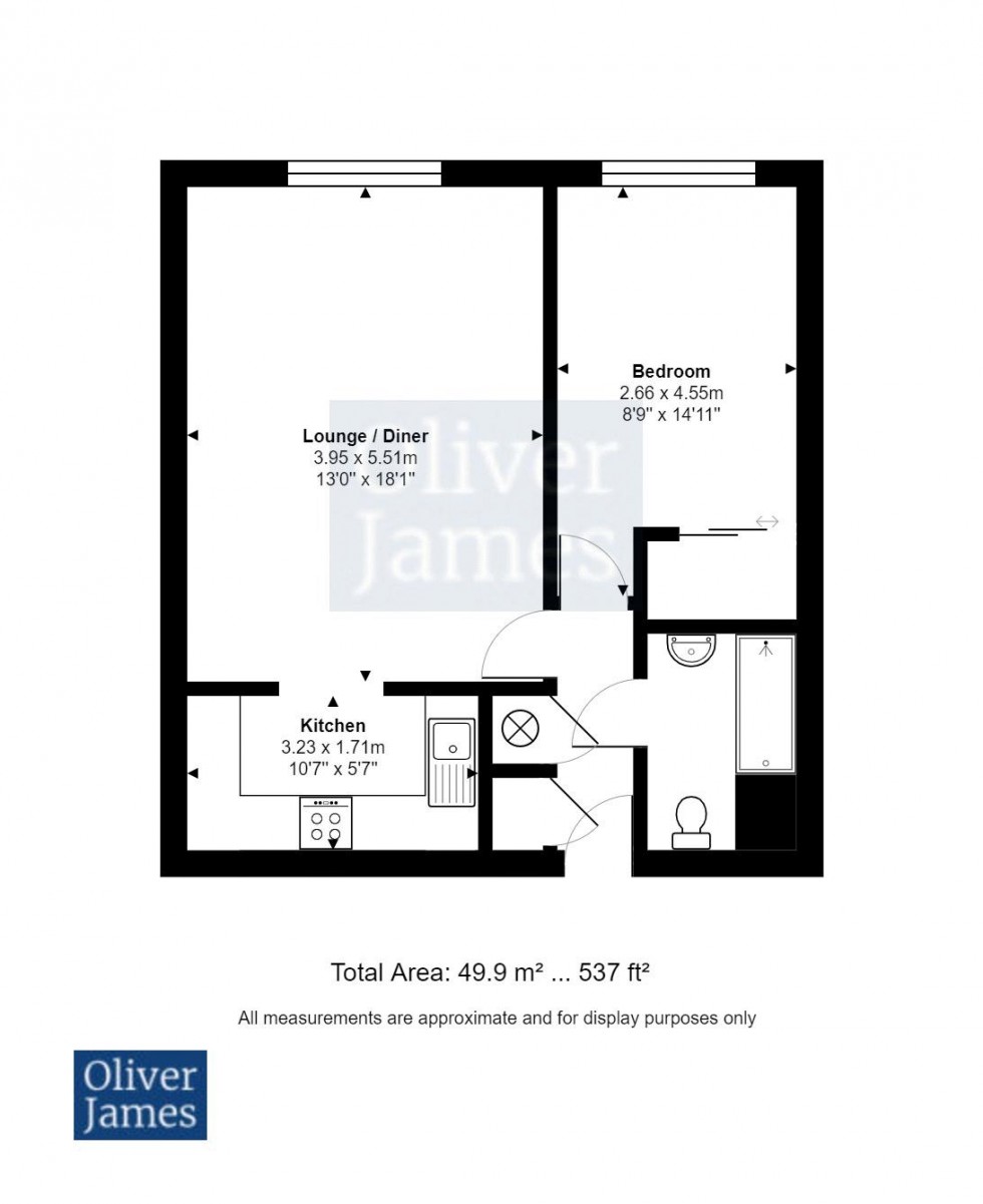 Floorplan for West Street, Godmanchester, Huntingdon.