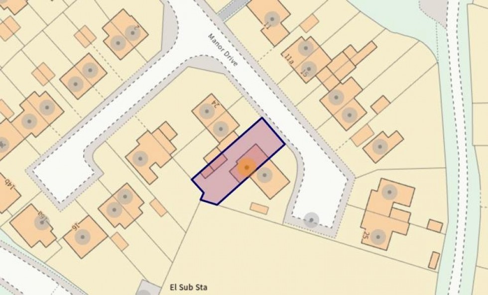 Floorplan for Manor Drive, Sawtry, Cambridgeshire.