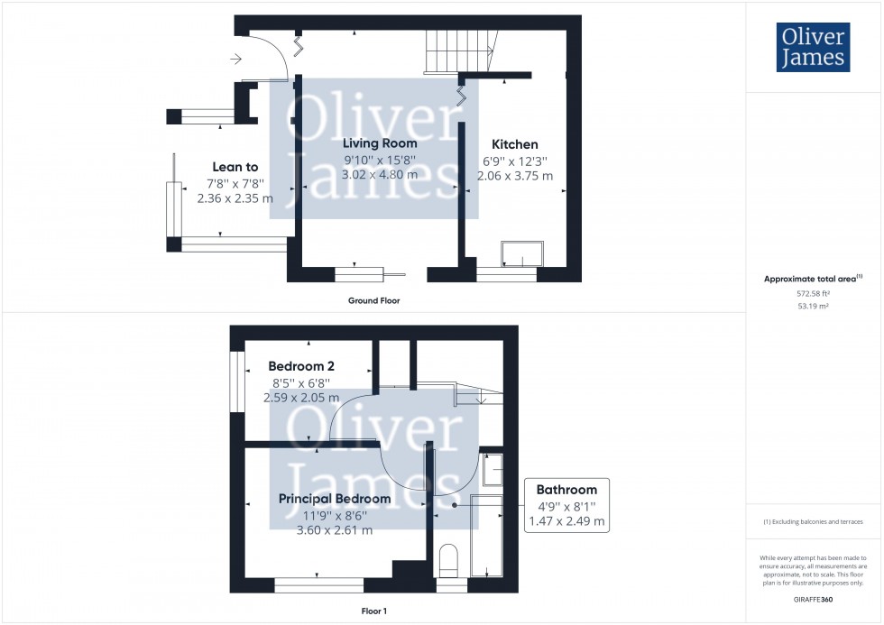 Floorplan for Sawtry, College Court, Cambridgeshire.