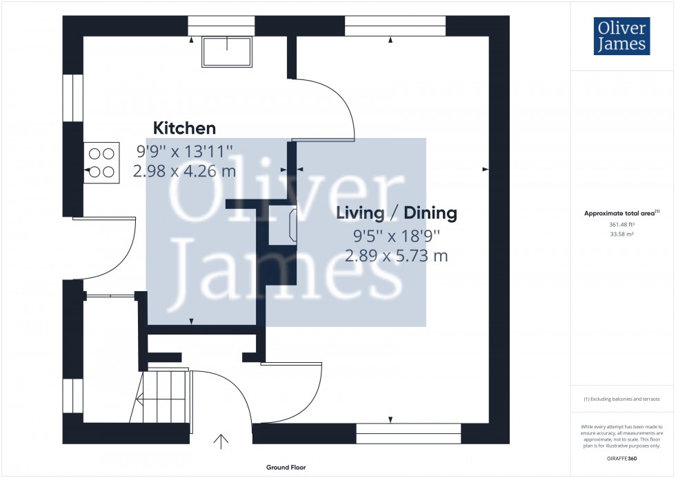 Floorplan for Drivers Avenue, Huntingdon, Cambridgeshire.