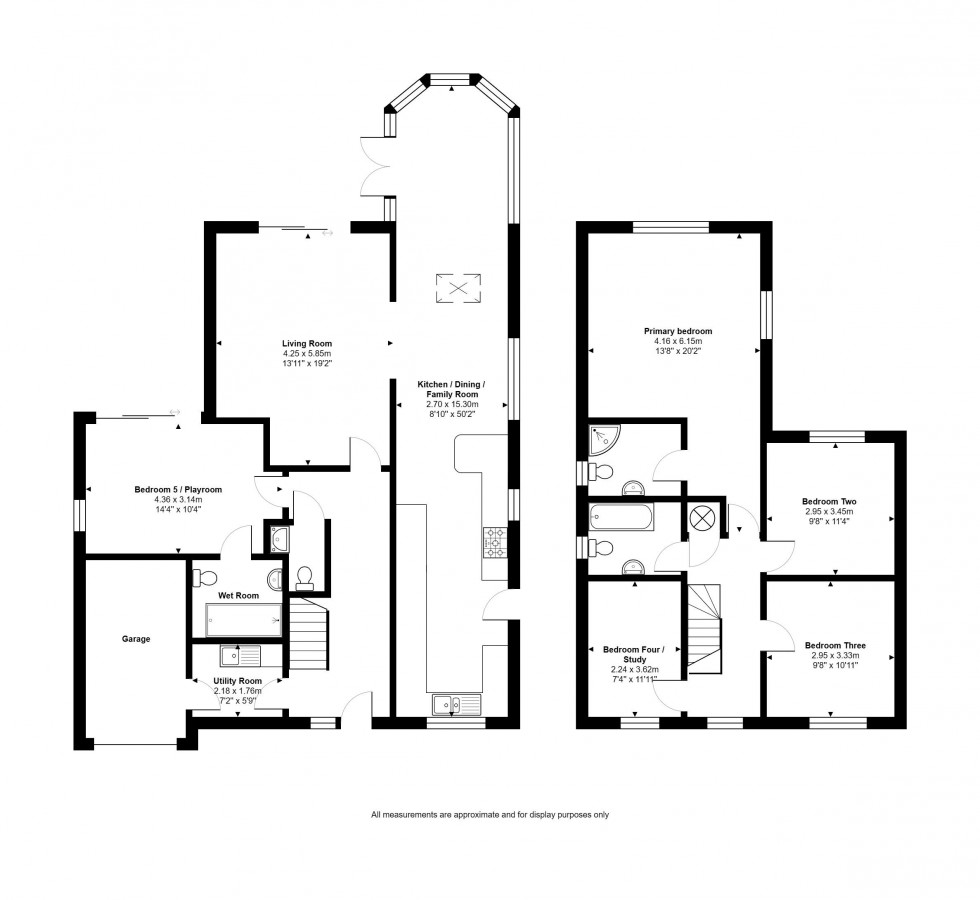 Floorplan for Fen Road, Pidley, Huntingdon