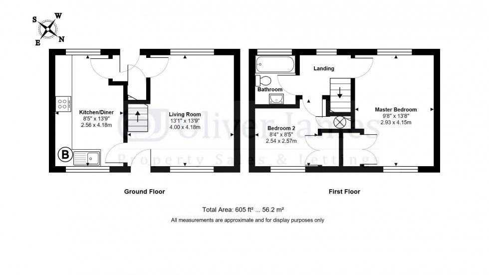 Floorplan for Hollytrees, Bar Hill, Cambridge, Cambridgeshire.