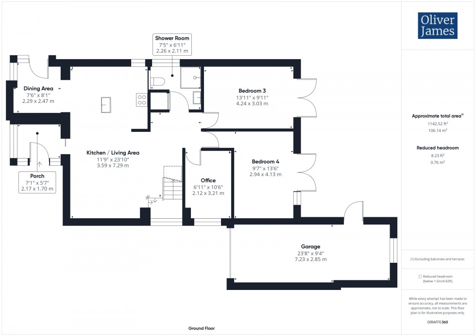 Floorplan for Low Road, Little Stukeley
