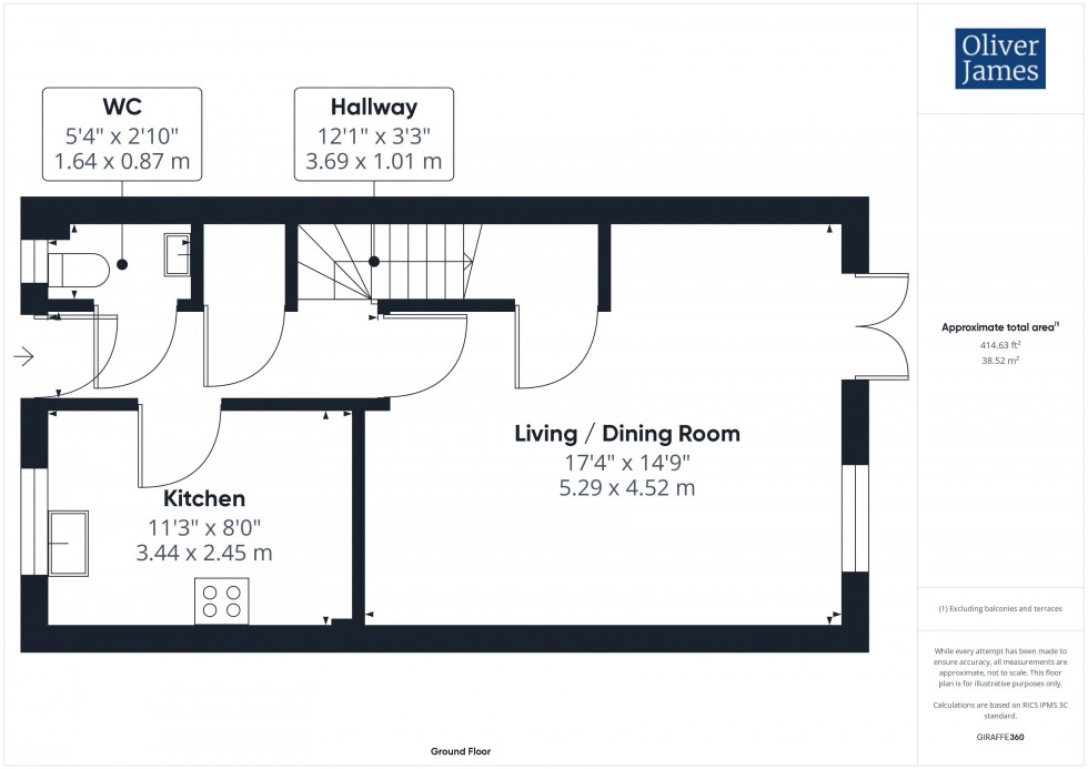 Floorplan for Thistle Close, Yaxley