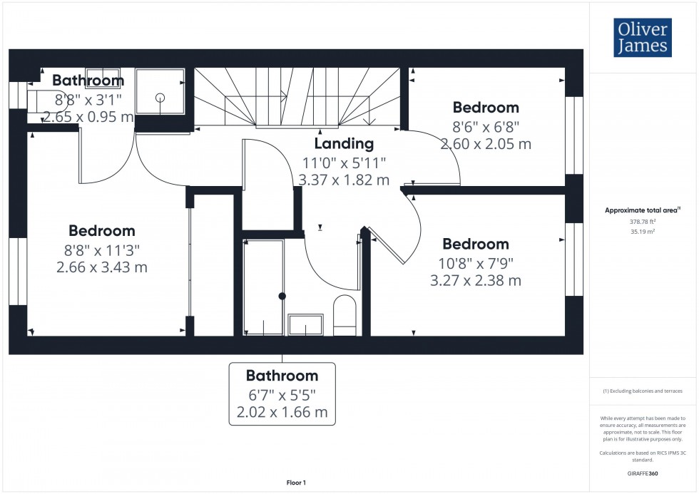 Floorplan for Thistle Close, Yaxley