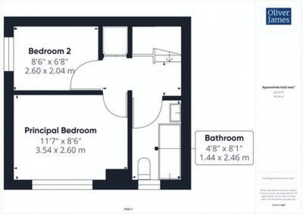 Floorplan for Beaumaris Road, Sawtry