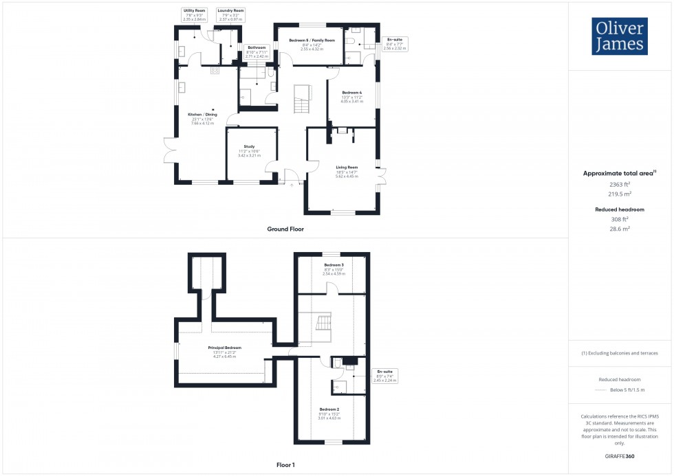 Floorplan for Middle Drove, Ramsey Heights, Cambridgeshire.