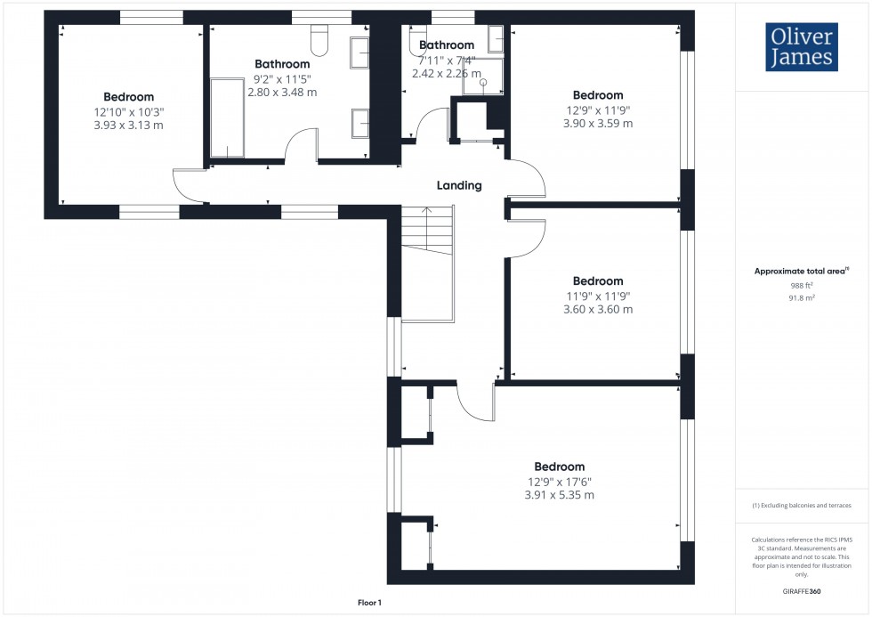 Floorplan for Heath Road, Warboys