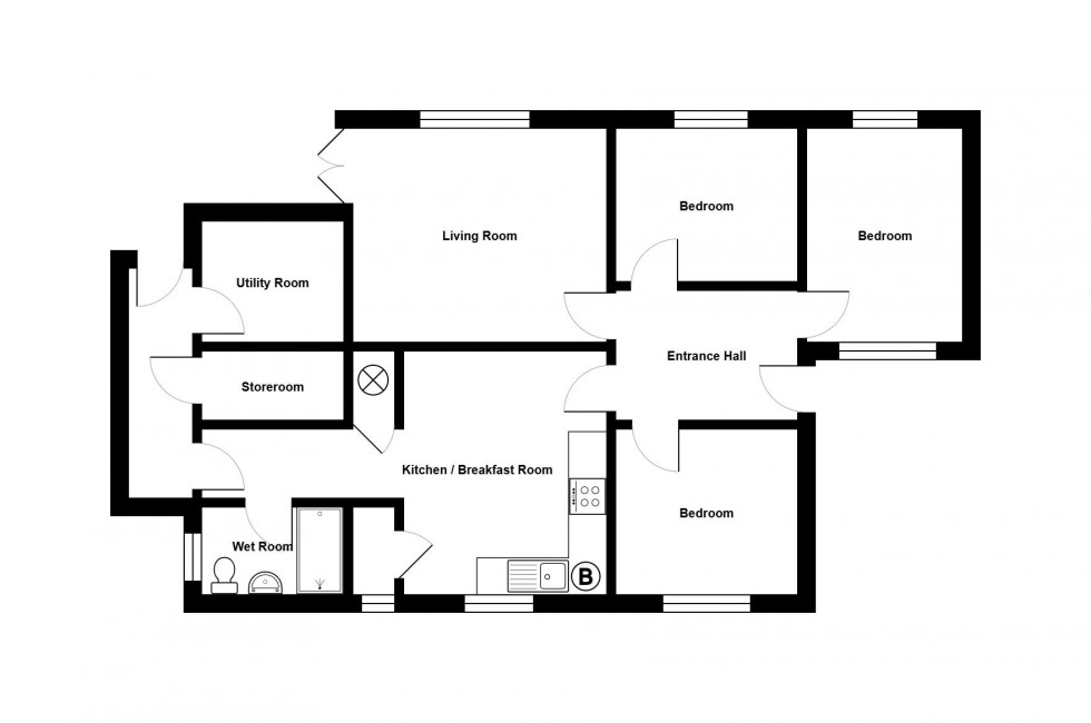 Floorplan for High Haden Road, Glatton