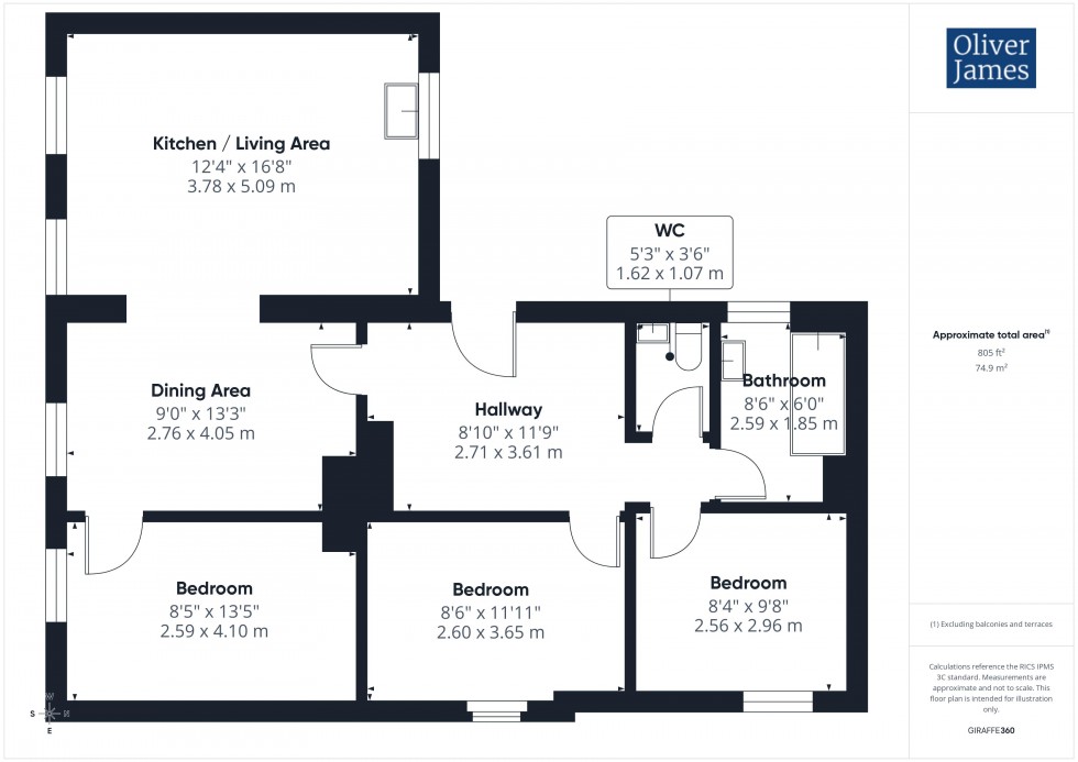 Floorplan for High Street, Ramsey