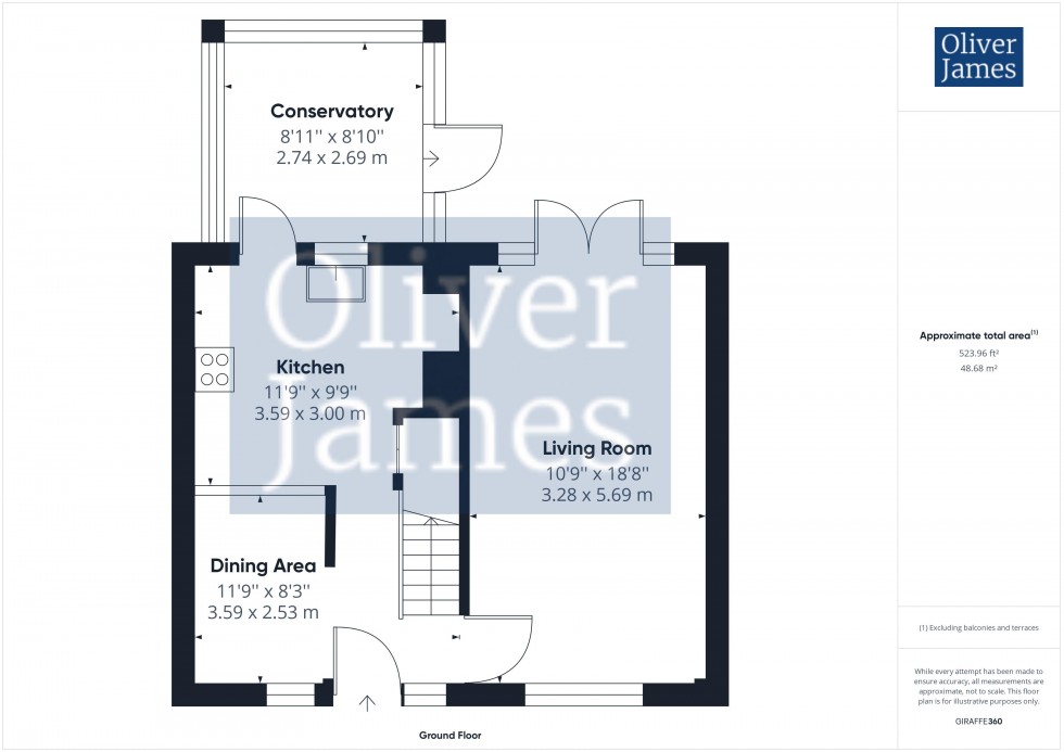 Floorplan for Spring Close, Huntingdon, Cambridgeshire.