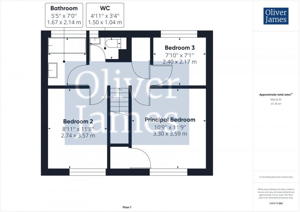 Floorplan for Spring Close, Huntingdon, Cambridgeshire.
