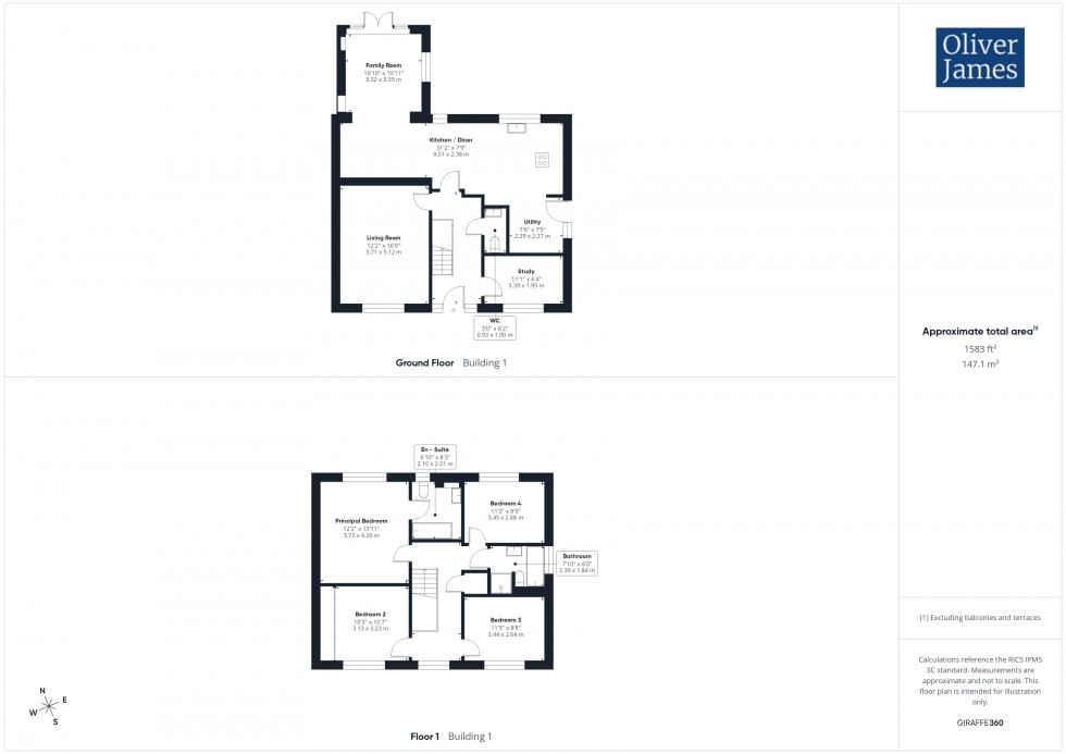 Floorplan for New Road, Woodwalton