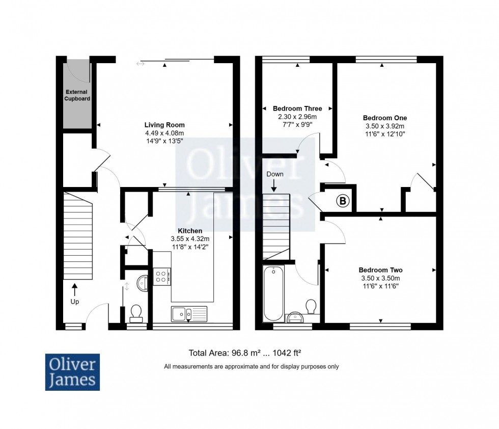 Floorplan for Norfolk Road, Huntingdon