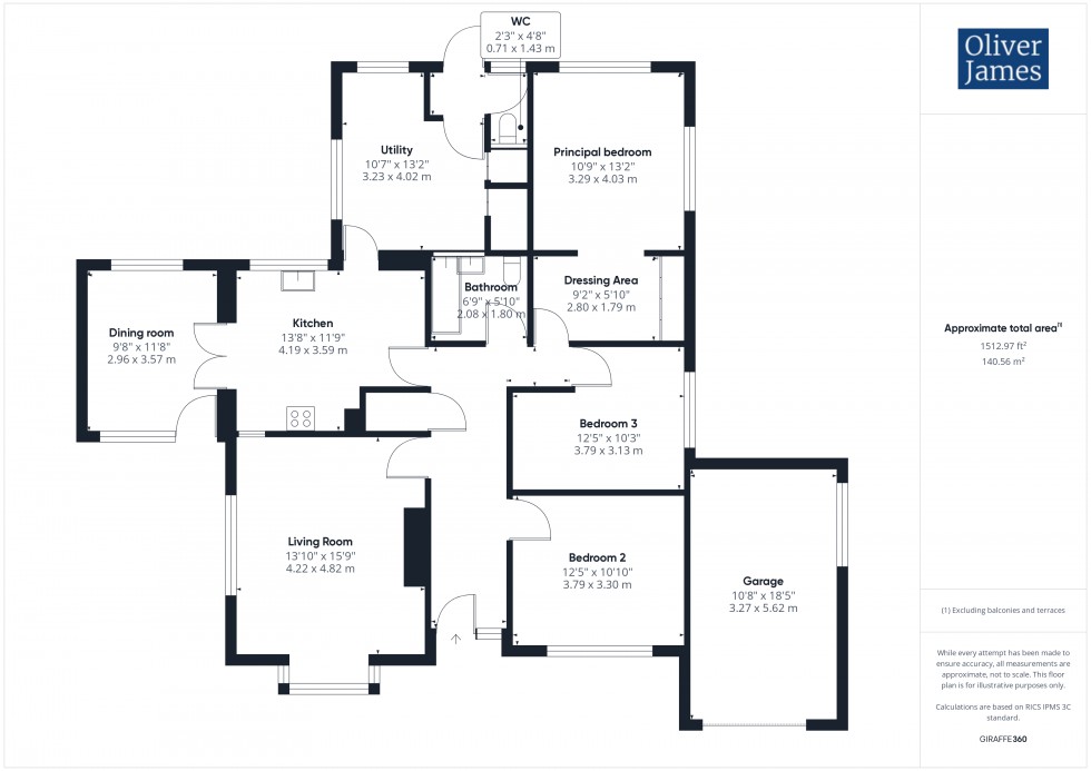 Floorplan for St. Audrey Lane, St. Ives, PE27