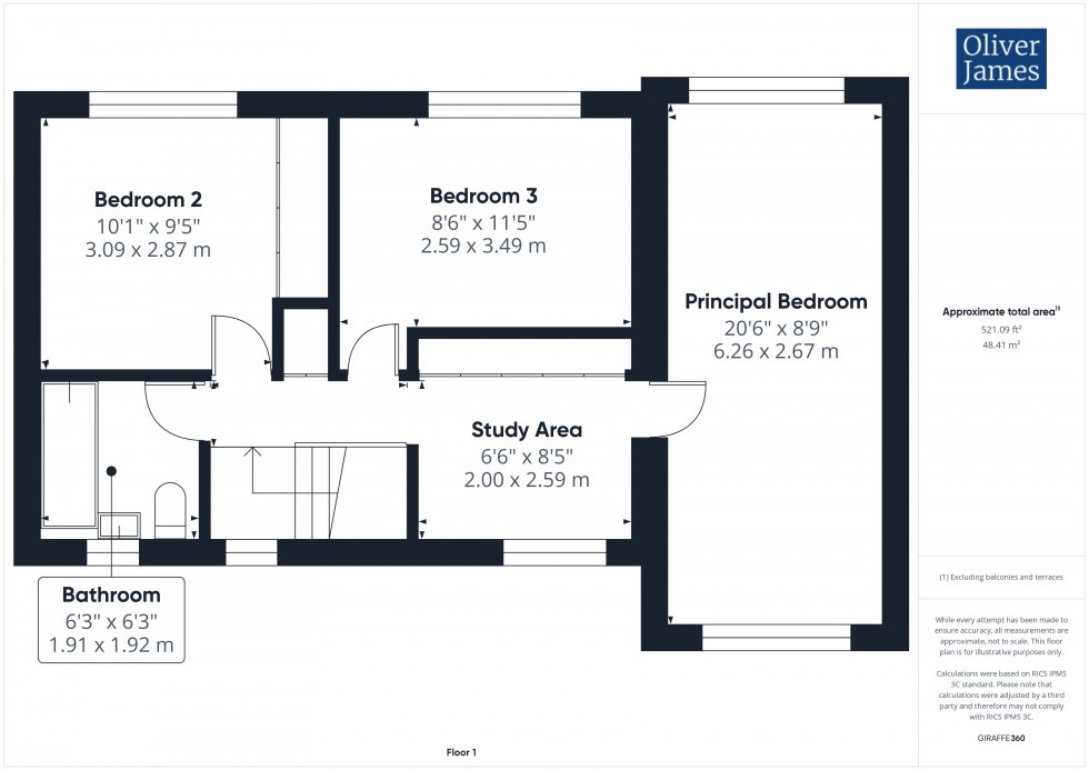 Floorplan for Highfield Avenue, Alconbury Weston, PE28