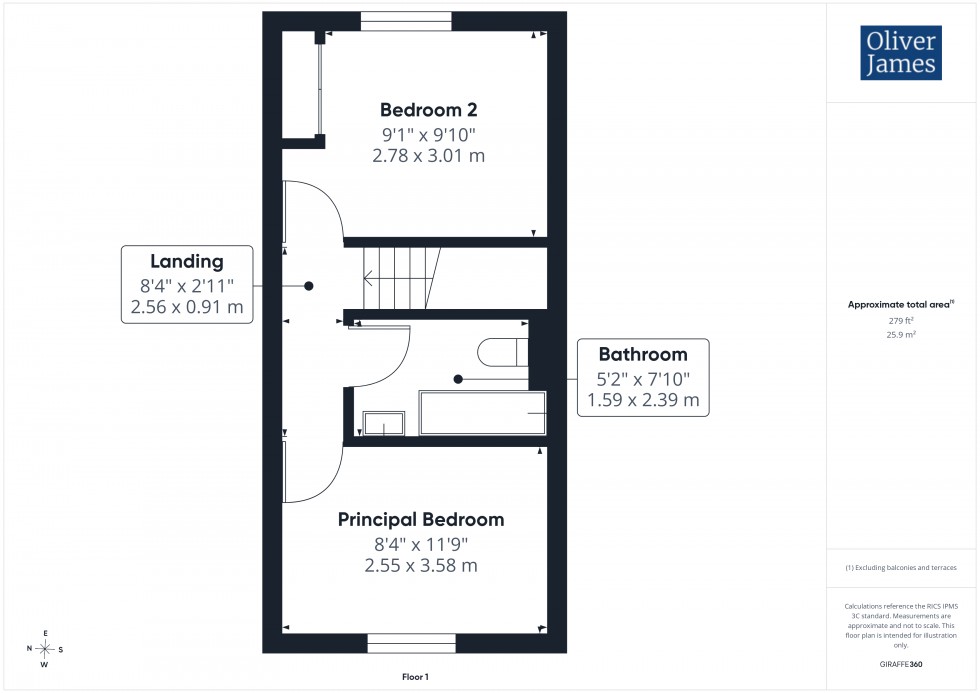 Floorplan for Wheatstone Road, Huntingdon, PE29