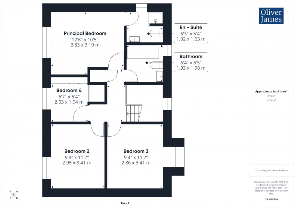 Floorplan for Eagle Way, Hartford, PE29